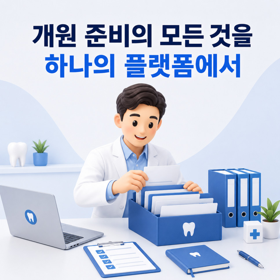 치과오픈 준비 원장님을 위한 셀프 컨설팅 플랫폼 디오프닝 절차 관리 추천