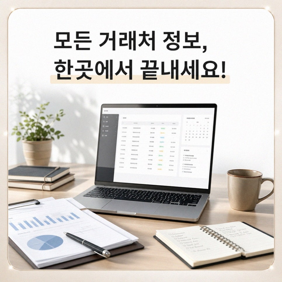 개원 거래처 비교 기준을 확인하는 장면