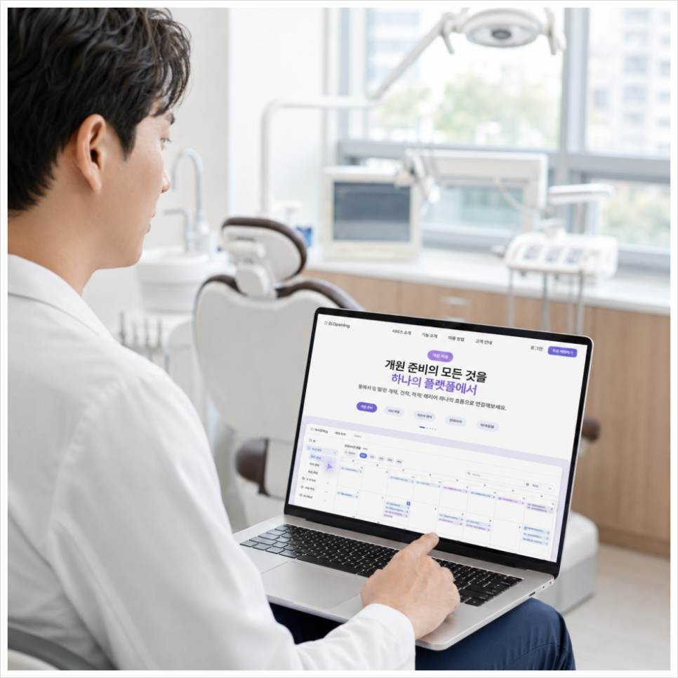 개원 전 최종 체크리스트 화면