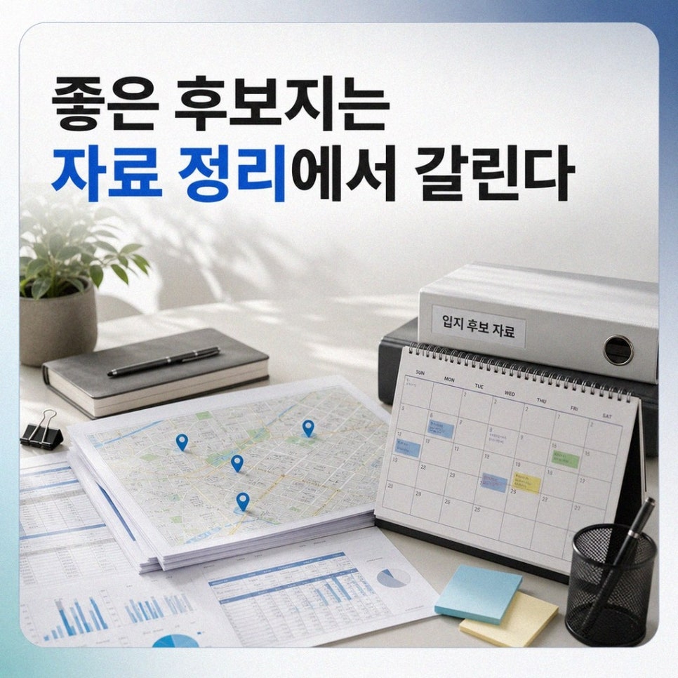 입지와 거래처 상담 흐름
