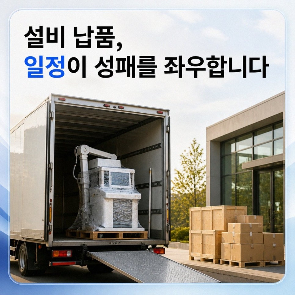 치과장비납품일정조율