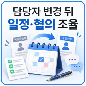 담당자변경일정조율방법